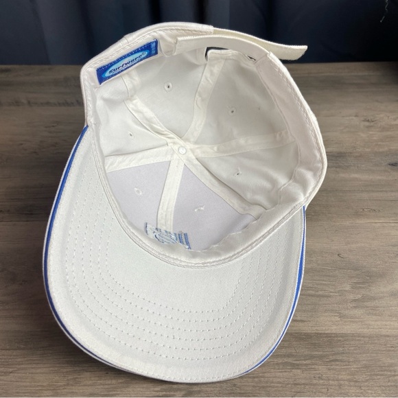 Hawaii Strapback Hat White OSFA Adjustable Embroidered Vented Holes Surfware - Picture 6 of 7